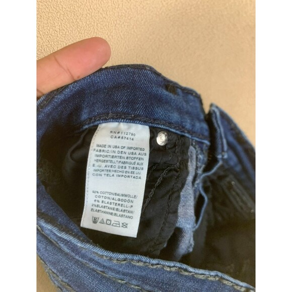 True Religion Women Jeans Size 26 Blue Becca Mid Rise Bootcut Dark Wash Stretch - Picture 7 of 12